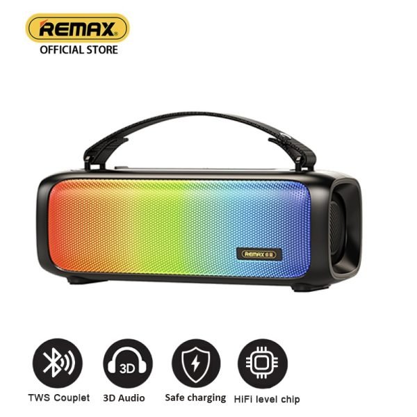 Remax RB-M67 Portable Super Bass Wireless Speaker With RGB Lights