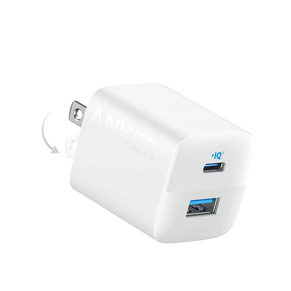Anker 323 33W Dual Port Fast Charger- White Color