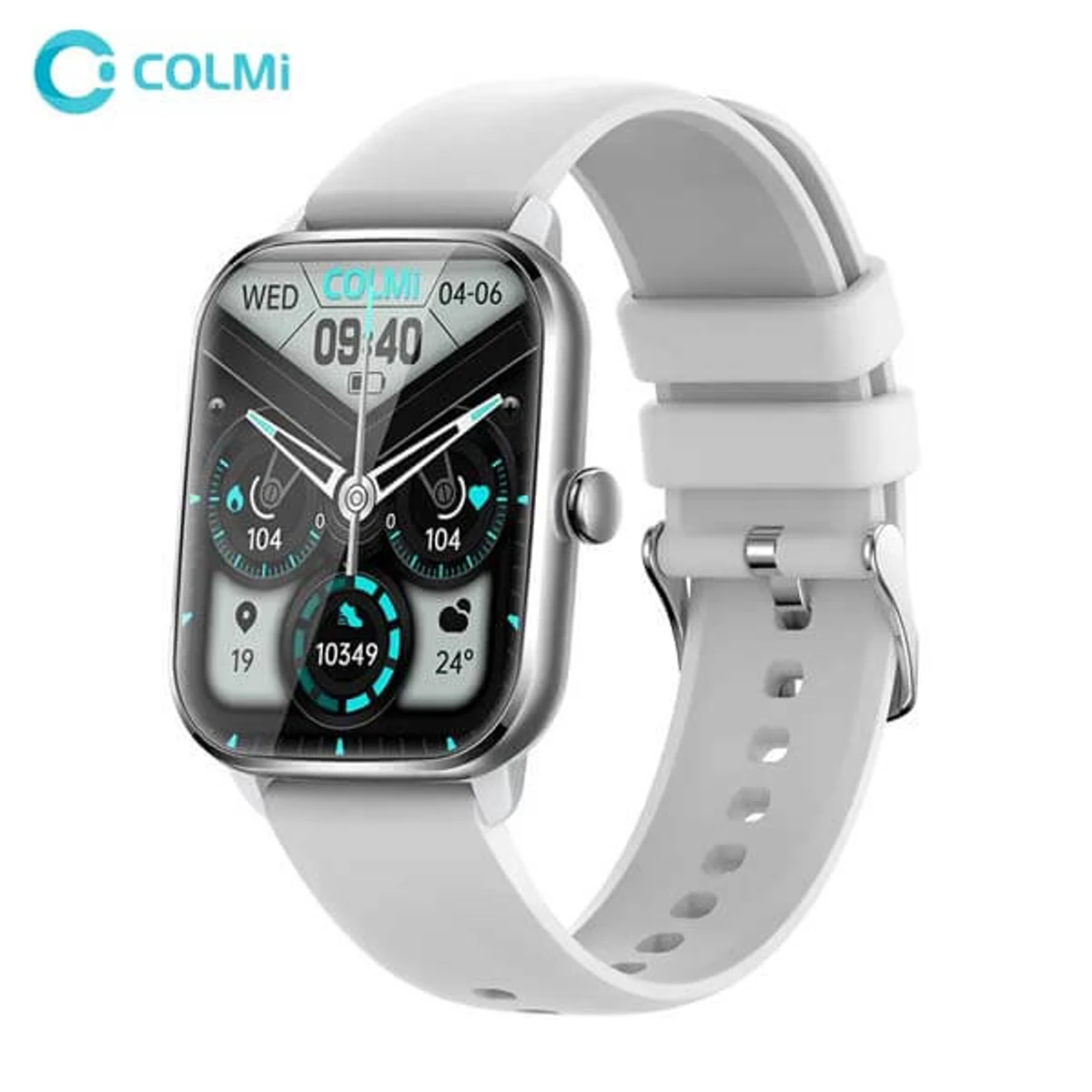 Colmi C61 Bluetooth Calling Smartwatch- Silver Color