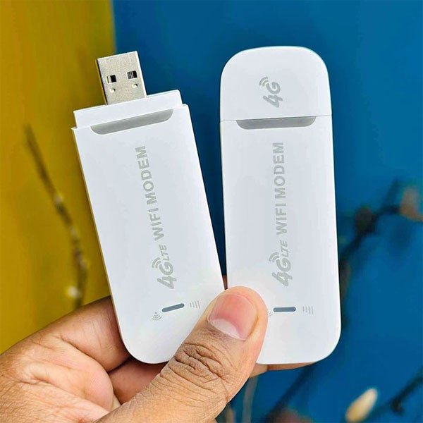 4G LTE WiFi Modem-Support All Bangladesh SIM Cards- White Color