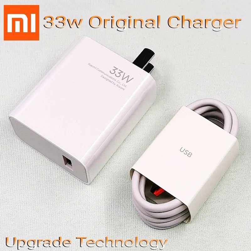 Xiaomi 33W Turbo Super Fast Quick Charging USB Type-C 3.0A Power Adapter Suit