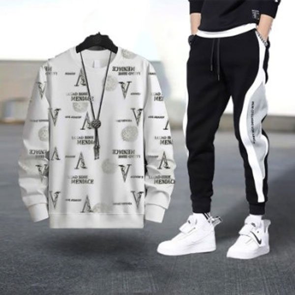 Men's Sweatshirt & Casual Sweatpants Trouser (2pis Combo)