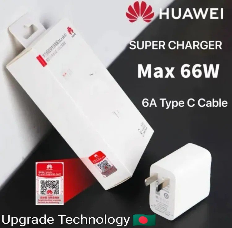 Chargeur Huawei Super charge 66W + Câble USB Type-C