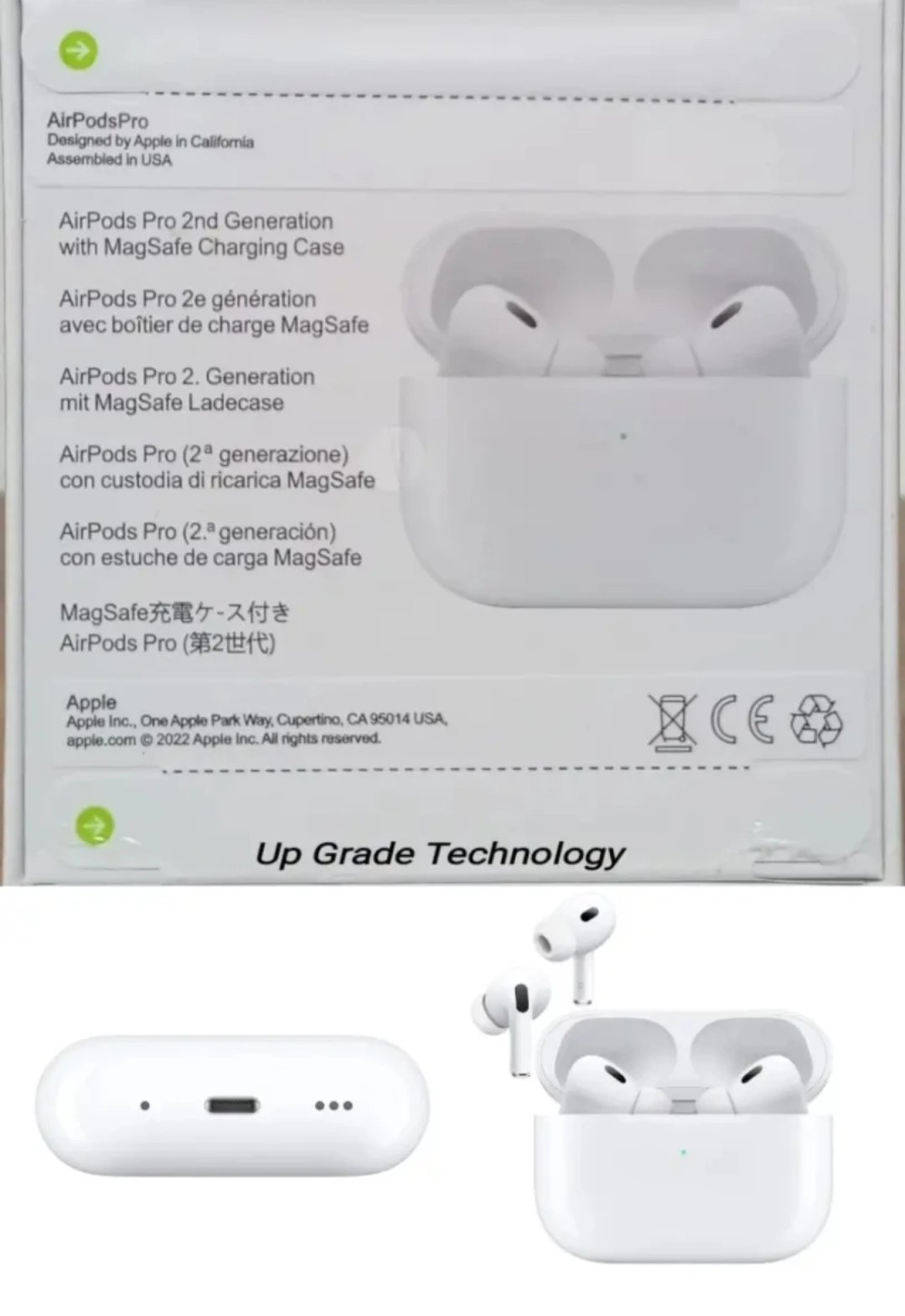 Apple AirPods Pro (2nd shops Generation) Wireless Earbuds with MagSafe Charging