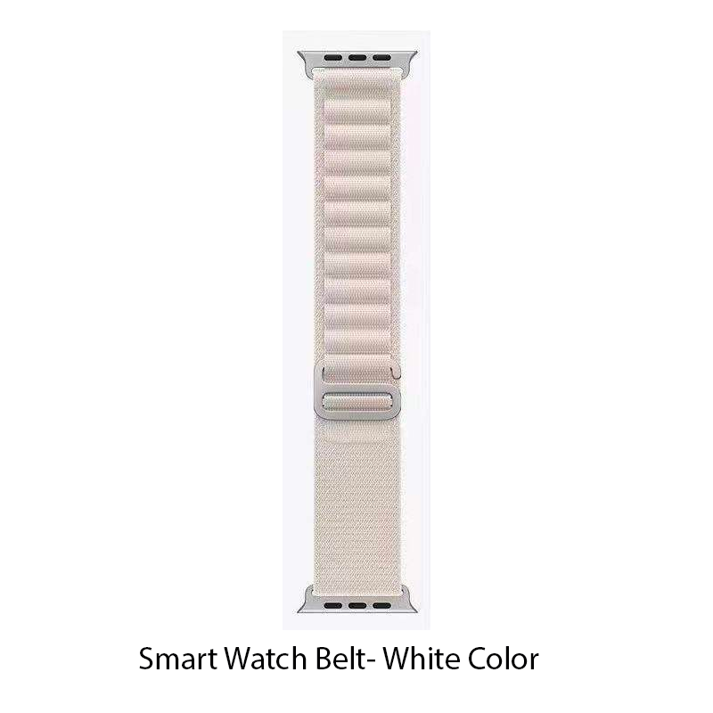 Series 8 Smartwatch Replacement Nylon Strap – White Color