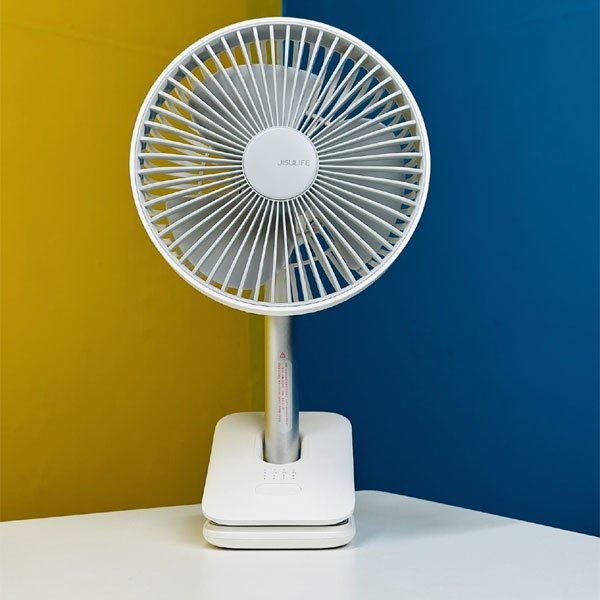 JISULIFE FA13R Rechargeable Clip Fan (8000mAh)- White Color