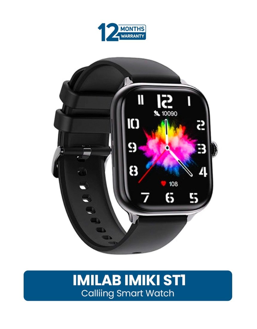 Xiaomi IMILAB IMIKI ST1 AMOLED Calling Smart Watch- Black Color