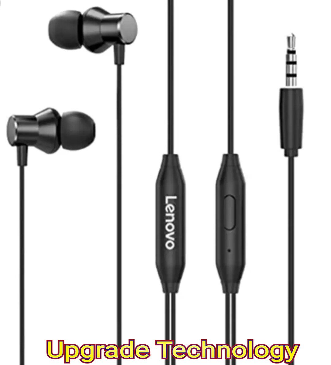 Lenovo TW13 3.5mm Wired Earphone In-ear Subwoofer Headphone Sports Earbud with HD Noise Cancelling Microphone Ergonomic Design