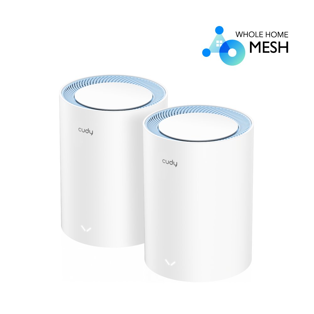 Cudy M1200 AC1200 Whole Home Mesh WiFi Router (2 Pack)