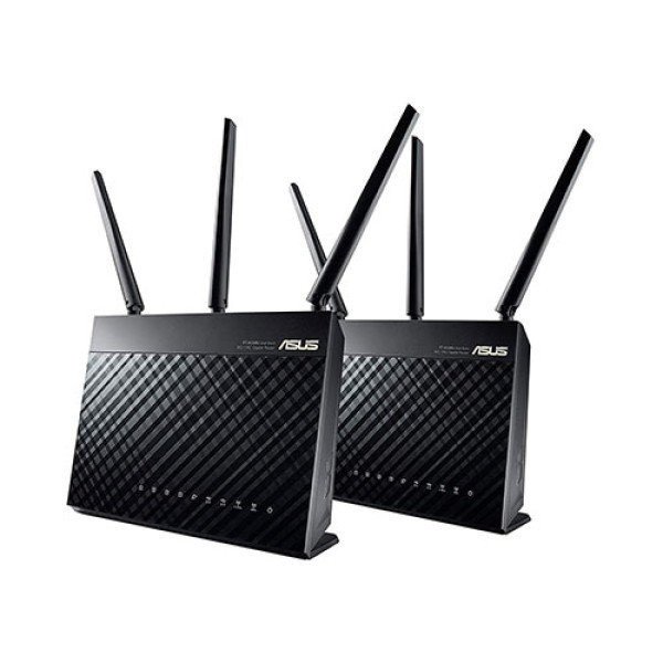 ASUS RT-AC68U AiMesh (2-Pack) – AC1900 Dual-Band Gigabit WiFi Router for Whole Home Coverage