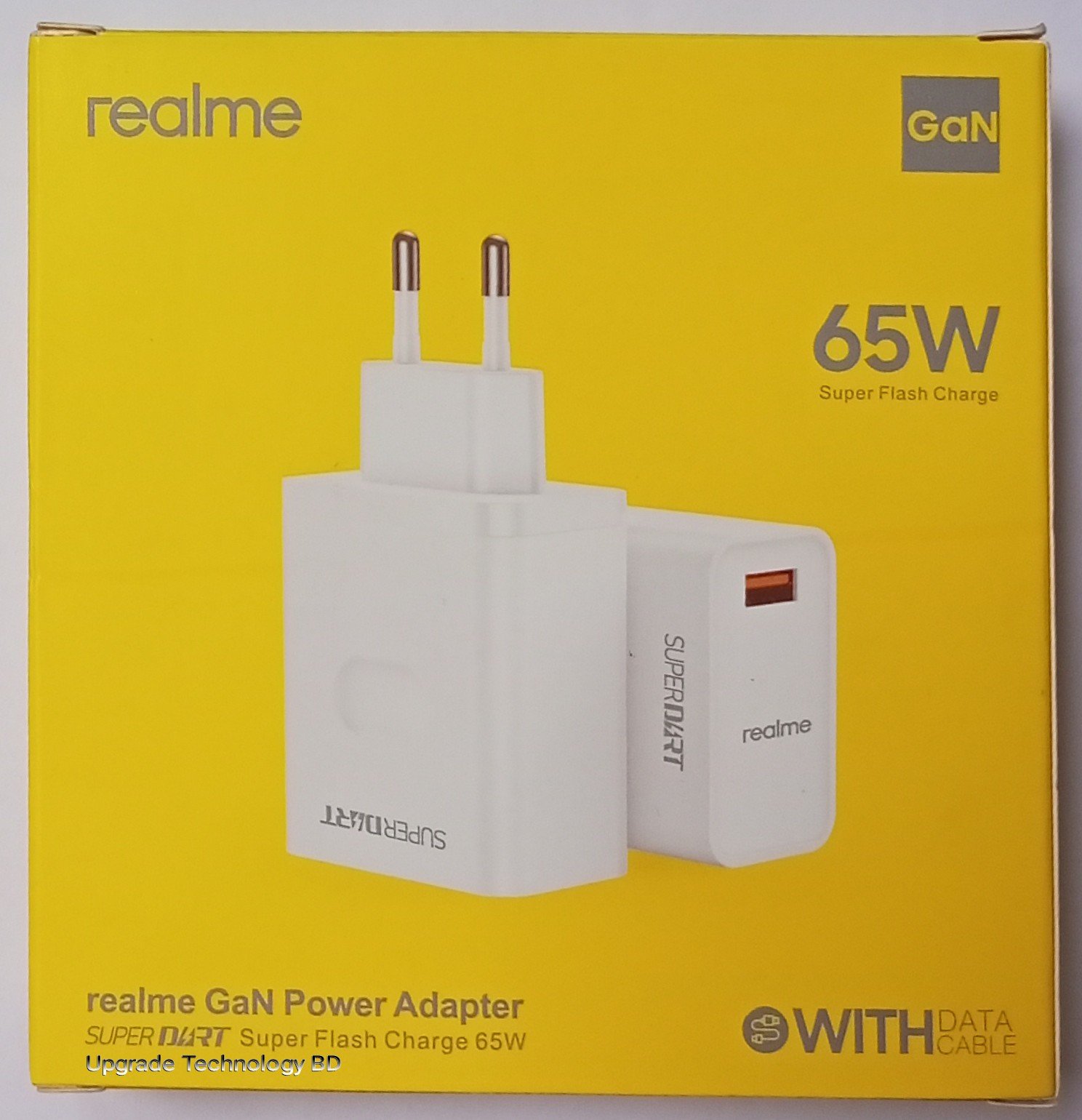 Realme 65W Super Dart GaN Power EU Plug Power Adapter Type C Cable
