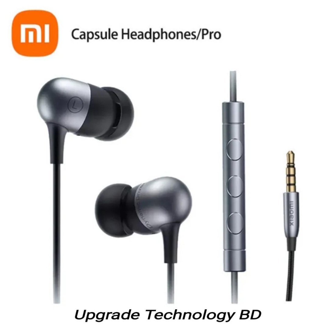 Xiaomi Capsule Pro Headphones 3.5Mm Audio Plug High Quality Wired In-Ear Earphones With Microphone - Headphone