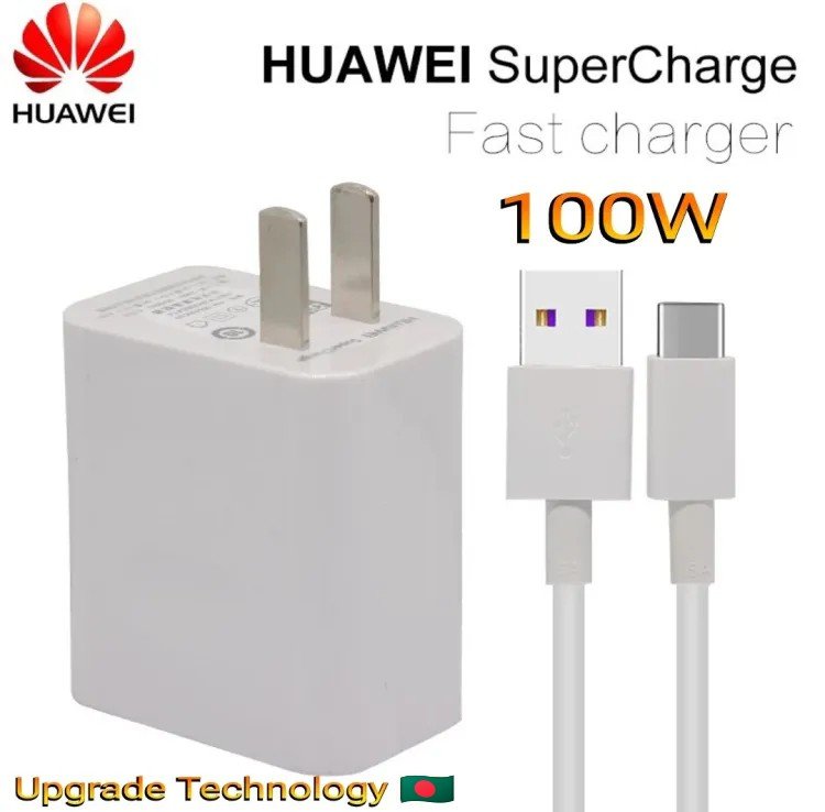 HONOR SUPER 100W Fast Charger & 6A USB Type C Cable Set Wall Charger