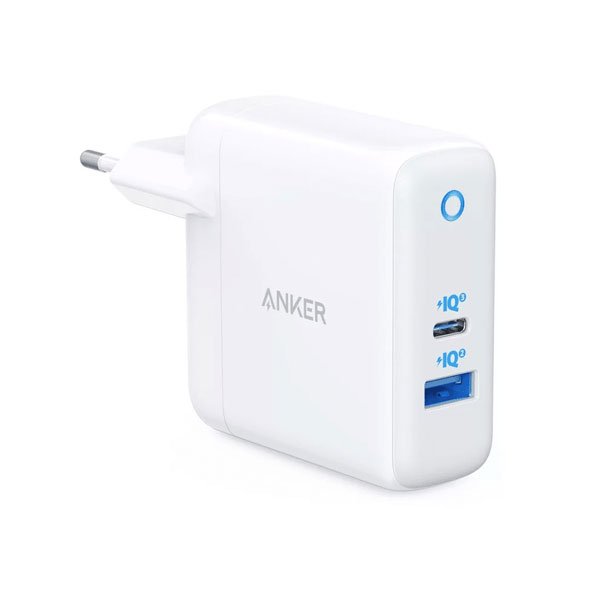 Anker Powerport PD+2 35W Dual Port Wall Charger A2636G21- White Color