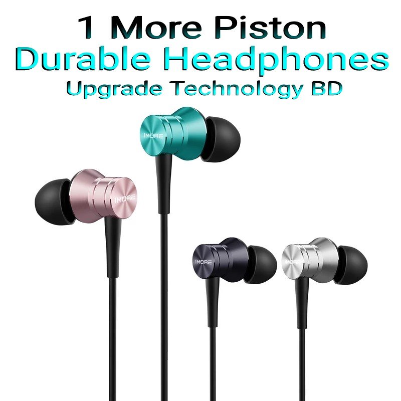 1MORE Piston Fit in-Ear Earphones Fashion Durable Headphones with 4 Color Options