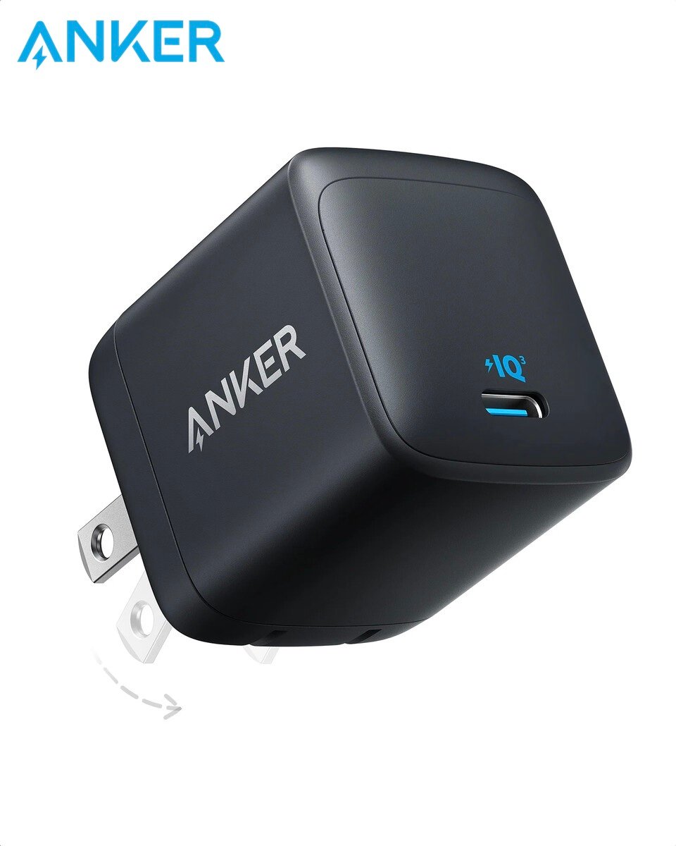 Anker 313 GaN 30W Type-C Fast Charger PIQ 3.0 – Black Color