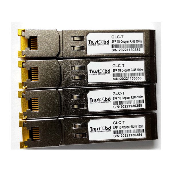 TrustXbd GLC-TE-I Compatible 1000BASE-T SFP Copper RJ-45 100m Industrial Transceiver Module