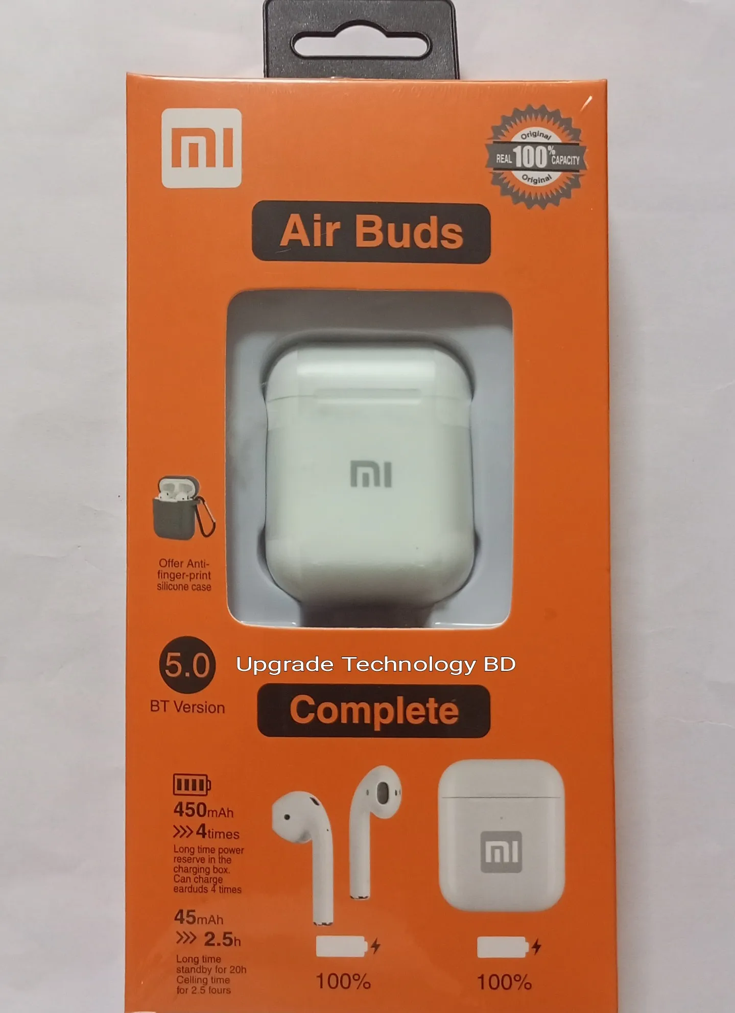 Mi Wireless Air-Buds 5.0 with Silicone Case Cover Complete Edition