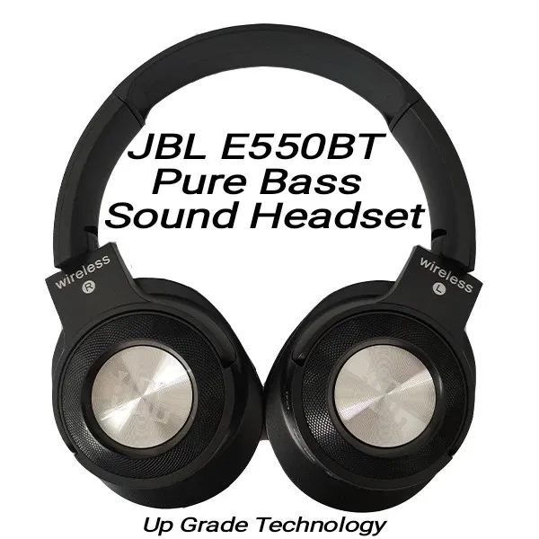 JBL E550BT SD Card & FM Supported Wireless Headphones