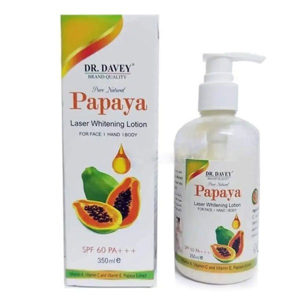 DR DAVEY Papaya Laser Body Whitening Moisturizer Lotion
