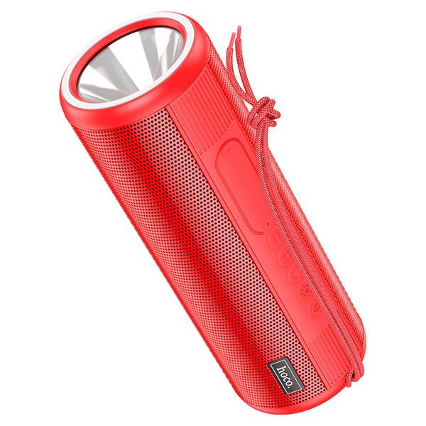 Hoco HC11 Bluetooth Wireless Speaker with Flashlight – Red Color