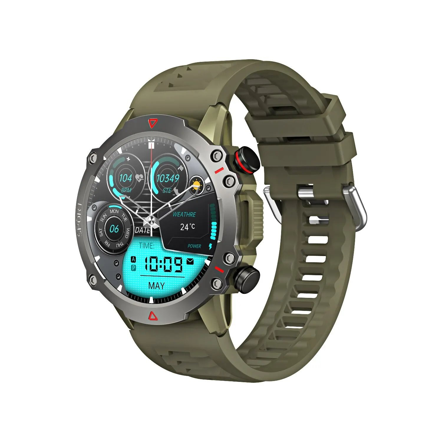 TF10 Pro Smartwatch – Green Color