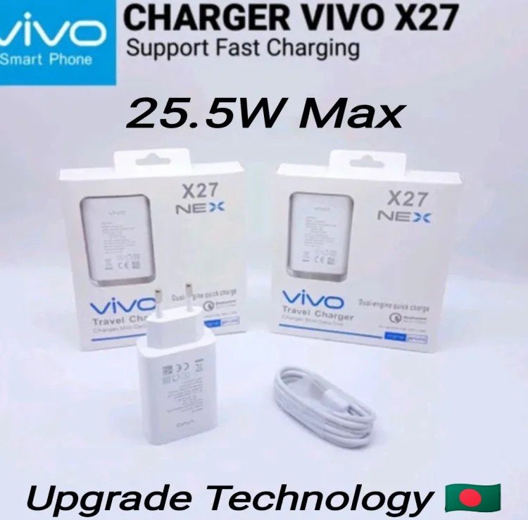 ViVO Qualcomm USB-C 22.5W Fast Charger VIVO X27 Nex QC.3.0 Fast Charger