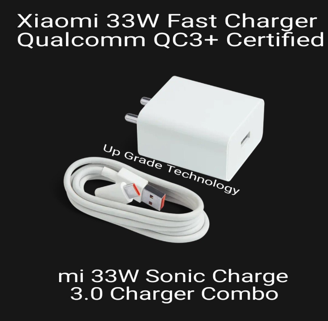 Mi 33W Sonic Charger (Xiaomi-INDIA) MI Turbo Charge 11V- 3A USB Type-C QC 3.0 Adapter