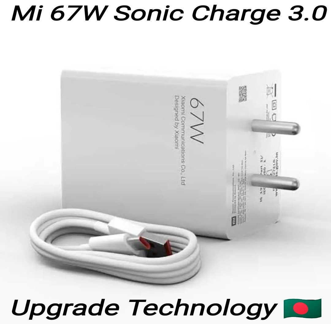 Mi 67W Fast Charging Adapter With Type-C Cable (Qualcomm Quick Charge 3.0)